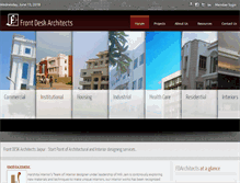 Tablet Screenshot of frontdesk.co.in